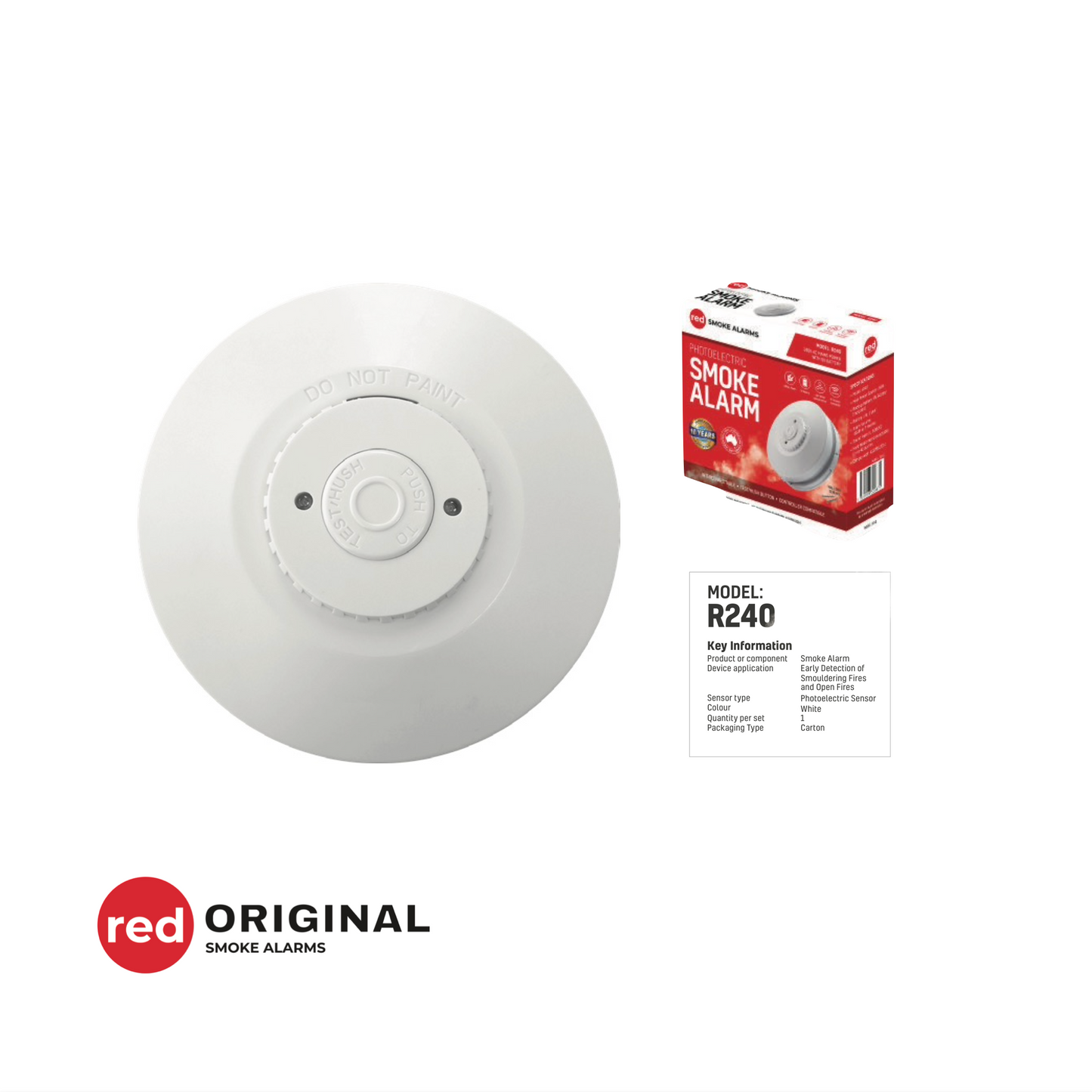 Smoke Alarm - 240V Hardwired (R240)