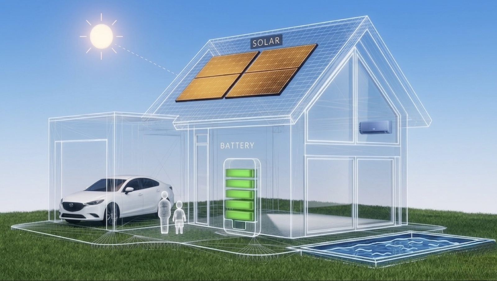 Your home energy system — solar, battery, EV
